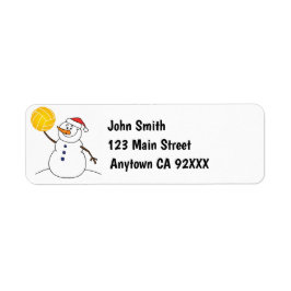 Etiqueta Rótulo de Endereço de Retorno do Polo Aquático Sno