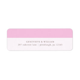 Etiqueta Rótulo de Endereço de Retorno Magenta bonito