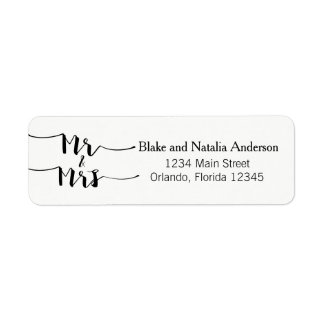 Etiqueta Rótulo de Endereço de Retorno Personalizado do Sr 