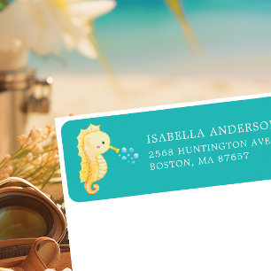 Etiqueta Rótulo de Endereço do Chá de fraldas de Cavalo-Cos