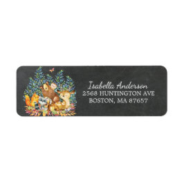 Etiqueta Rótulo de Endereço do Chá de fraldas Neutro para A