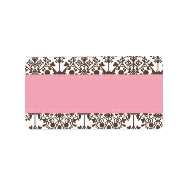 Etiqueta Rótulo de Endereço do Damasco (Frente)