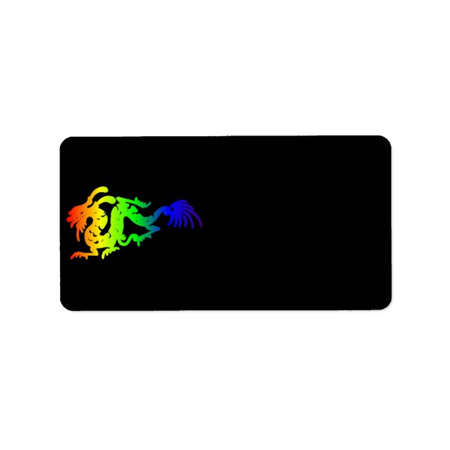 Etiqueta Rótulo de Endereço do Dragão (Frente)