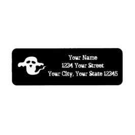 Etiqueta Rótulo de Endereço do Fantasma