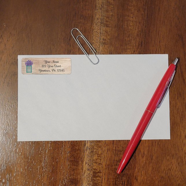 Etiqueta Rótulo de Endereço do Jar Violets Mason (Criador carregado)