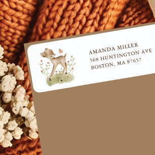 Etiqueta Rótulo de Endereço do Navegante Woodland Wonder