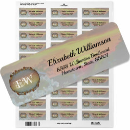 Etiqueta Rótulo de endereço do Sunset 2295 do telhado