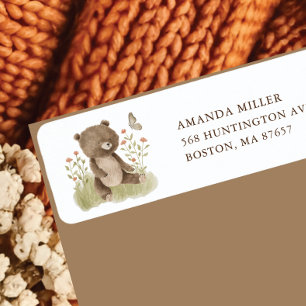 Etiqueta Rótulo de Endereço do Urso Maravilha