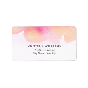Etiqueta Rótulo de Endereço do Vibrant Dreams / Rosa & Pe
