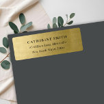 ETIQUETA RÓTULO DE ENDEREÇO DOURADO DO FAUX LIMPO SIMPLES E<br><div class="desc">Se precisar de mais alguma personalização,  por favor,  sinta-se à vontade para me enviar uma mensagem no endereço yellowfebstudio@gmail.com</div>