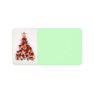 Etiqueta Rótulo de Endereço Feliz Natal