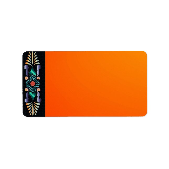 Etiqueta Rótulo de Endereço Floral (Frente)