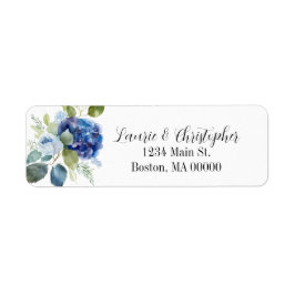 Etiqueta Rótulo de Endereço Floral Elegante Atemporal