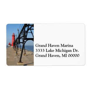 Etiqueta Rótulo de Endereço Grand Haven