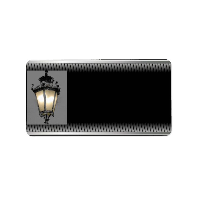 Etiqueta Rótulo de Endereço Lanterna (Frente)