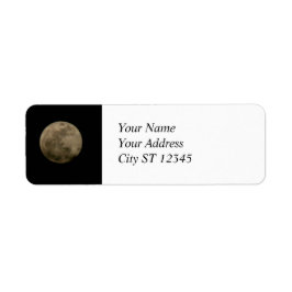 Etiqueta Rótulo de Endereço Moon Completo