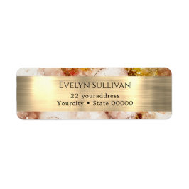 Etiqueta Rótulo de endereço para devolução de folha de cor