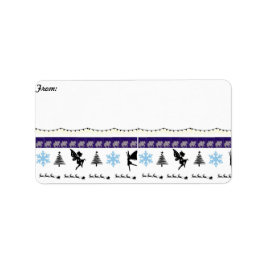 Etiqueta Rótulo de endereço para devolução de natal em nata