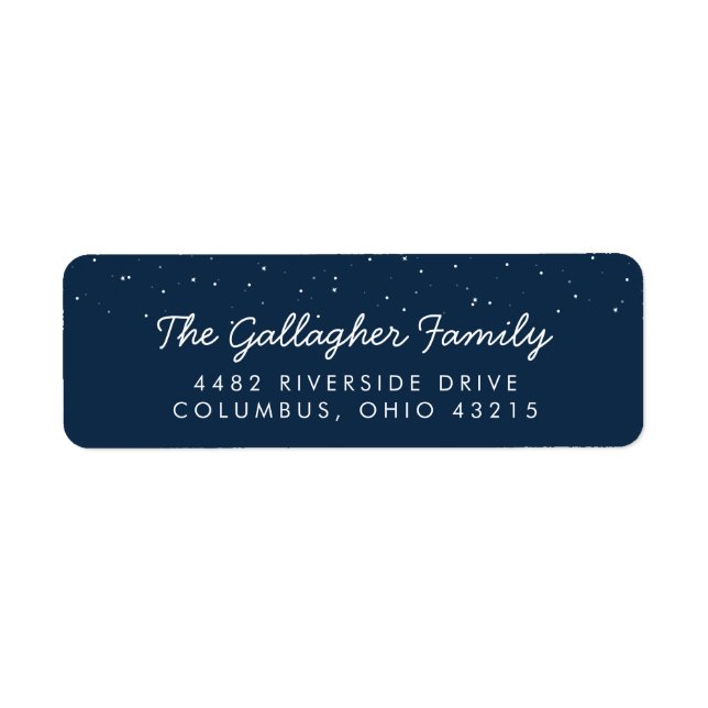 Etiqueta Rótulo de endereço para devolução do chá de fralda (Frente)