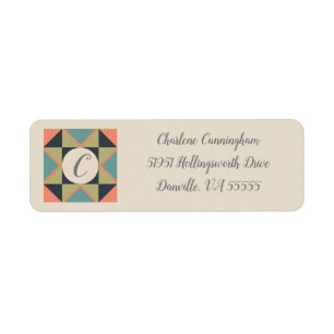 Etiqueta Rótulo de Endereço Personalizado de Cobertura de C