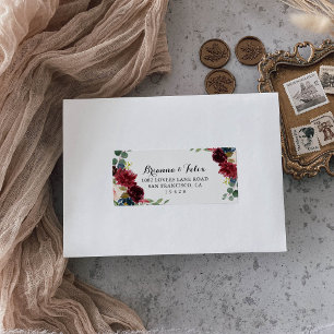 Etiqueta Rótulo de Endereço RSVP de Casamento de Caligraf