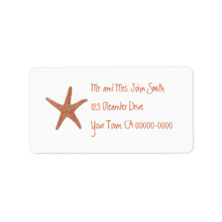 Etiqueta Rótulo de Endereço Starfish