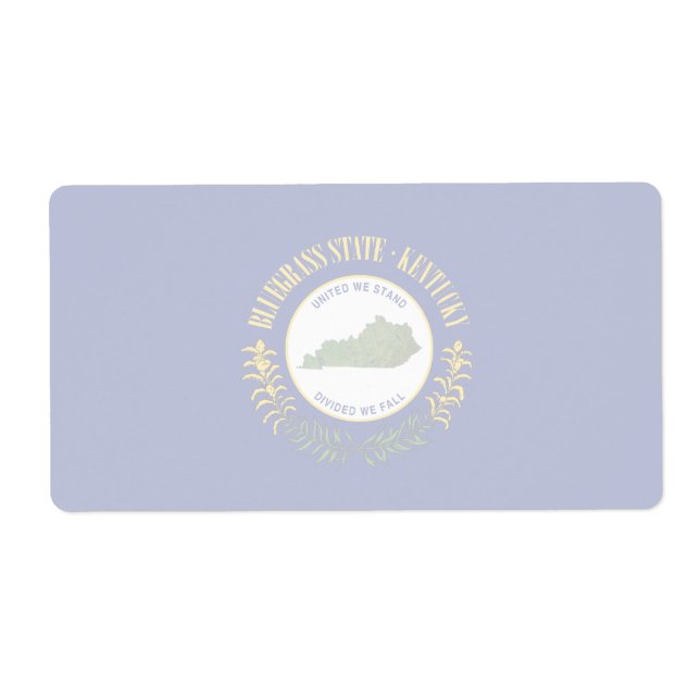 Etiqueta Rótulo de Entrega de Banner de Escuro do Kentucky (Frente)