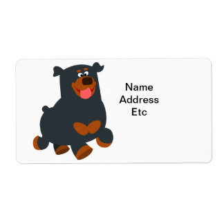 Etiqueta Rótulo de Entrega do Rottweiler do Rottweiler de G