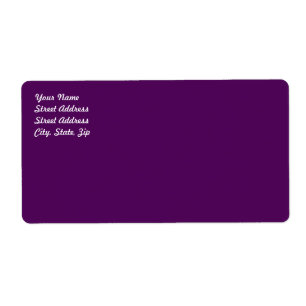 Etiqueta Rótulo de Entrega Roxo de Plum
