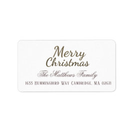 Etiqueta Rótulo de Feriado de Natal Feliz