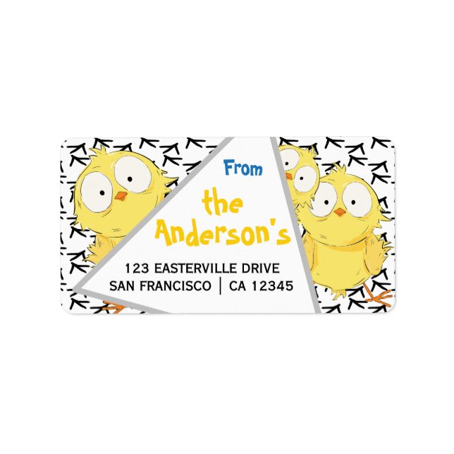 Etiqueta Rótulo de Frango Louco Engraçado, Engraçado e Dive (Frente)