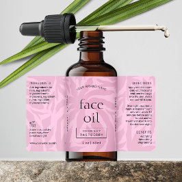 Etiqueta Rótulo de Frasco Cosmético 2 OZ, Rosa Feminina