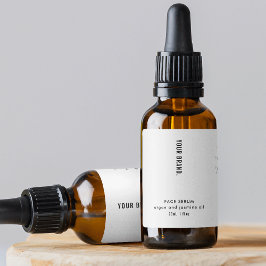 Etiqueta Rótulo de Frasco Cosmético de 1 oz minimalista mod