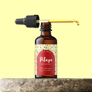 Etiqueta Rótulo de Frasco de Dropper Cosmético dos Pontos R