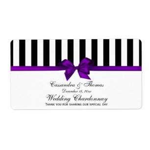 Etiqueta Rótulo de Frasco de Vinho Clássico Preto-Whx-Strip