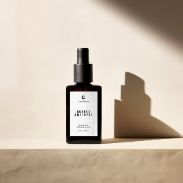Etiqueta Rótulo de Frasco Pequeno de Soro Facial
