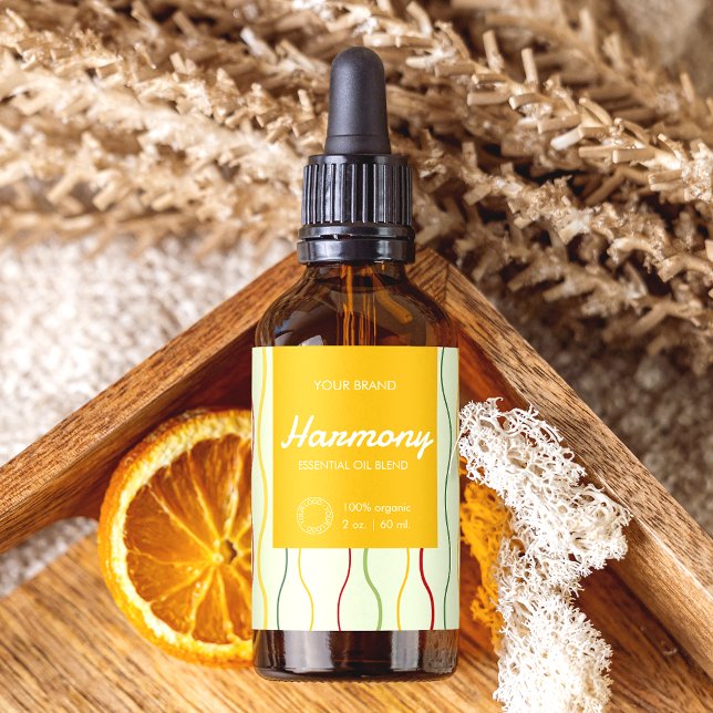 Etiqueta Rótulo de Garrafa de Dropper Cosmético das Linhas  (Criador carregado)