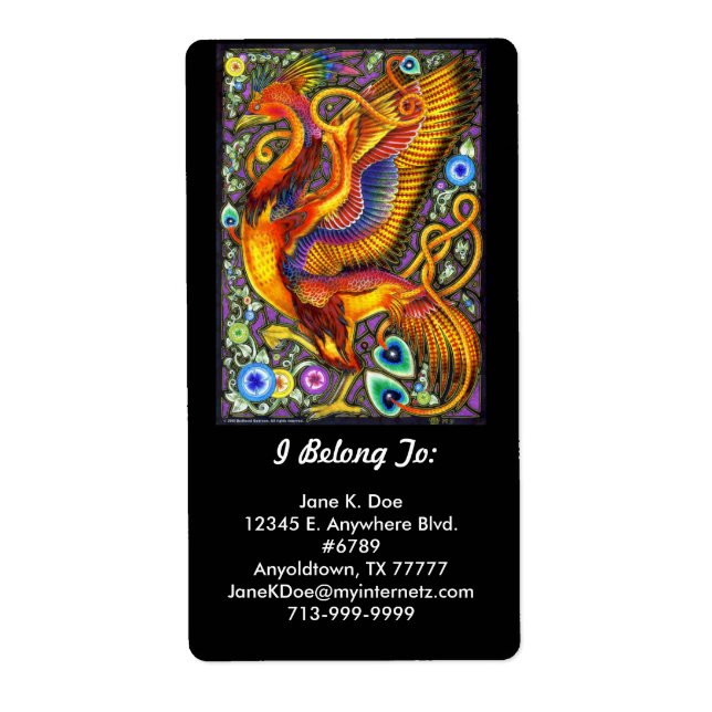 Etiqueta Rótulo de Identificador de Elipharon (Frente)