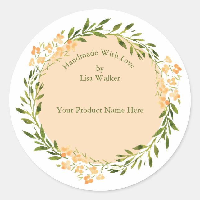 Etiqueta Rótulo de Item Feita à Mão e Vinheta Pêss (Frente)