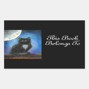 Etiqueta Rótulo de Livro Preto