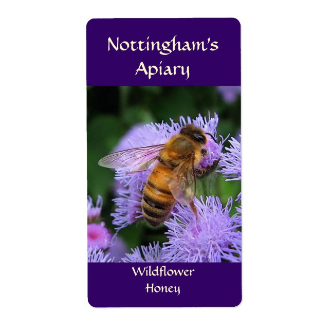 Etiqueta Rótulo de Mel de Honeybee (Frente)