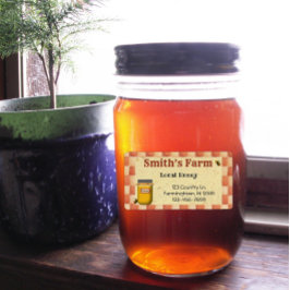 Etiqueta Rótulo de Mel Local Personalizado