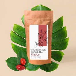 Etiqueta Rótulo de Negócio do Tea Biológico