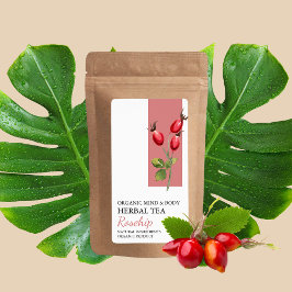 Etiqueta Rótulo de Negócio do Tea Biológico