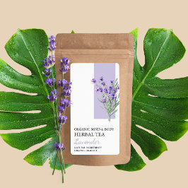 Etiqueta Rótulo de Negócios do Tea de Lavanda Biológica