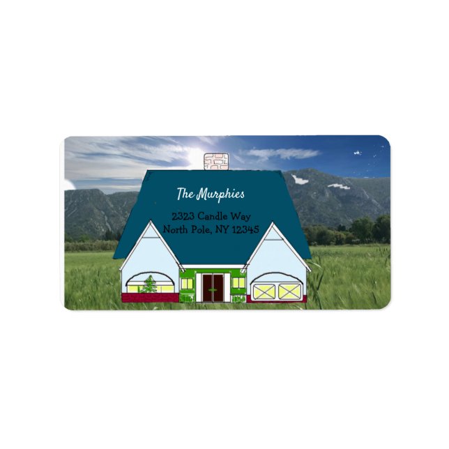 Etiqueta Rótulo de Novo Endereço do Homestead (Frente)