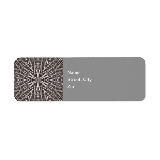 Etiqueta Rótulo de Prata de Malha Metálica (Frente)