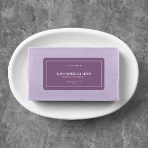 Etiqueta Rótulo de Produto de Cor Editável de Borda Branca 