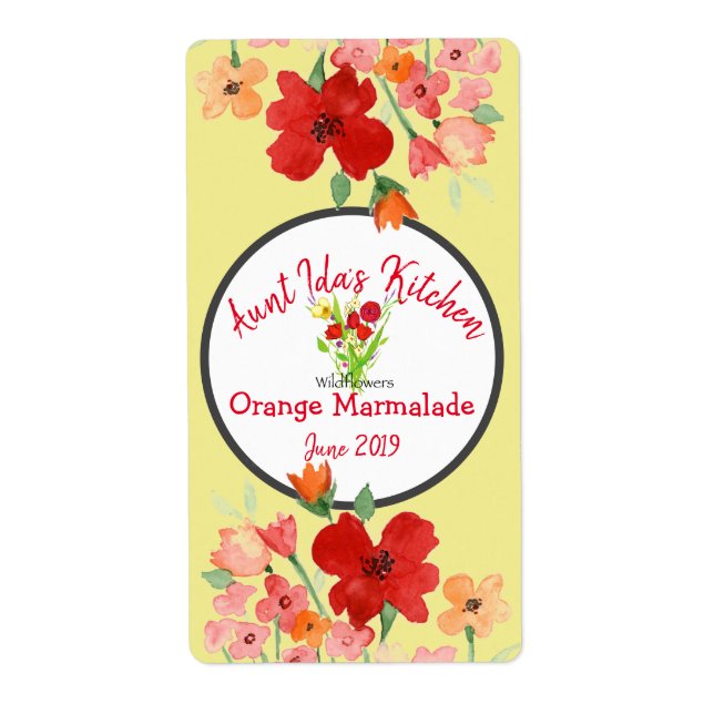 Etiqueta Rótulo de Produto Floral (Frente)