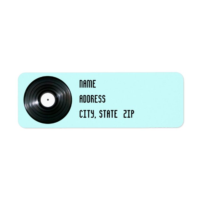 Etiqueta Rótulo de Registro de Vinilo (Frente)